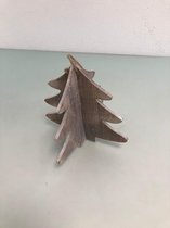 Leuke houten kerstboompje - 20cm