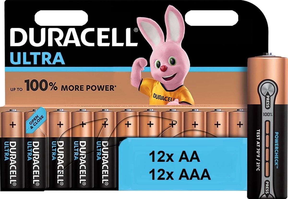 Combi Deal / Duracell Ultra Power Duralock Alkaline 12x AA + 12x AAA - Duracell