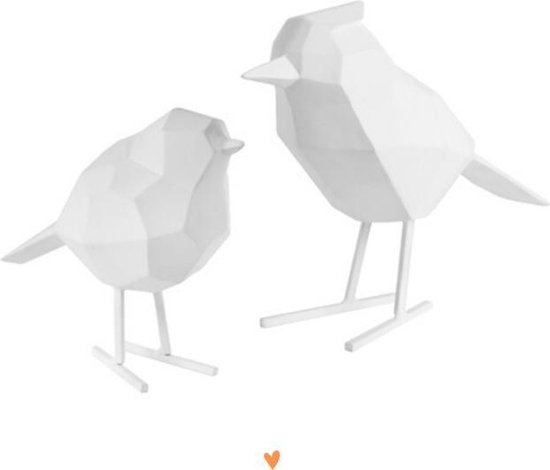 Beeldjes Vogels Wit - van 2 - Design Vogels - Origami Vogels - Polystone - PT Bird... | bol.com