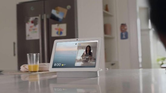 Google Nest Hub - Enceinte intelligente avec écran tactile 7 - gris clair  Pas Cher