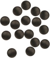 Gummiperle zwart 4mm / 10 x SB20