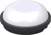 LED Plafondlamp - Badkamerlamp - Artony - Opbouw Rond - Waterdicht IP65 - Natuurlijk Wit 4200K - Mat Zwart Kunststof - BSE