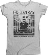 Green Day Dames Tshirt -XL- Power Shot Grijs