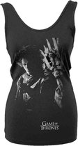 Game Of Thrones Tanktop -S- Grey Stark Zwart