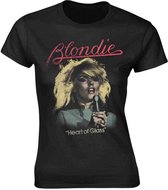 Blondie Dames Tshirt -XL- Heart Of Glass Stylistic Zwart