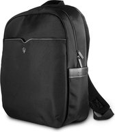 Maserati Slim Backpack Black/Silver - Rugzak Laptoptas