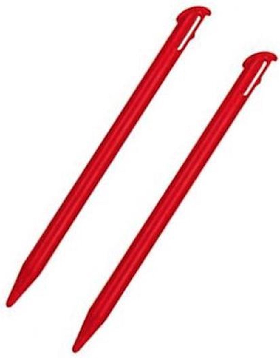 2x Stylus pen geschikt voor Nintendo New 3DS XL Rood - The Powerstore Brand