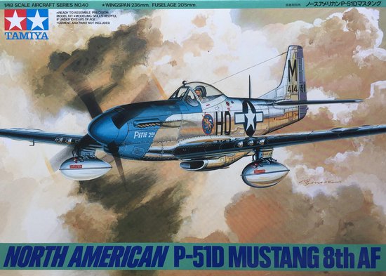 Tamiya North American P-51D Mustang™ 8th Air Force + Ammo by Mig lijm - Tamiya