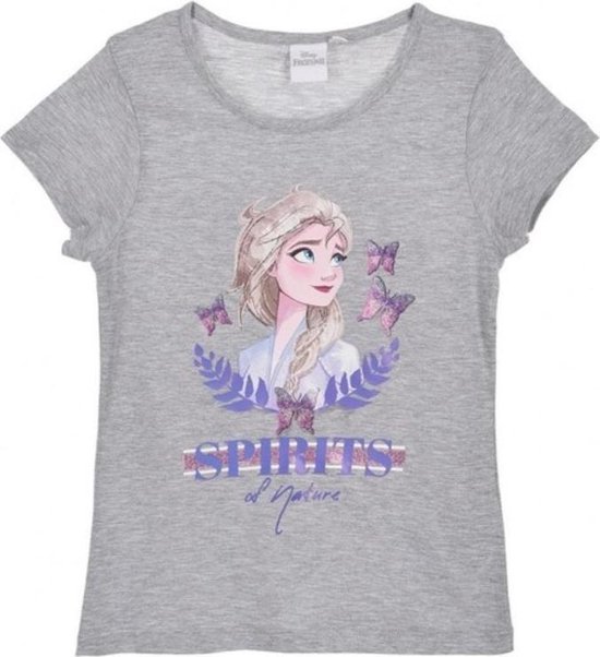 Disney Frozen 2 - t-shirt - grijs -maat 122/128
