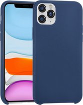 Apple iPhone 11 Pro Max Blauw Backcover hoesje Soft Touch