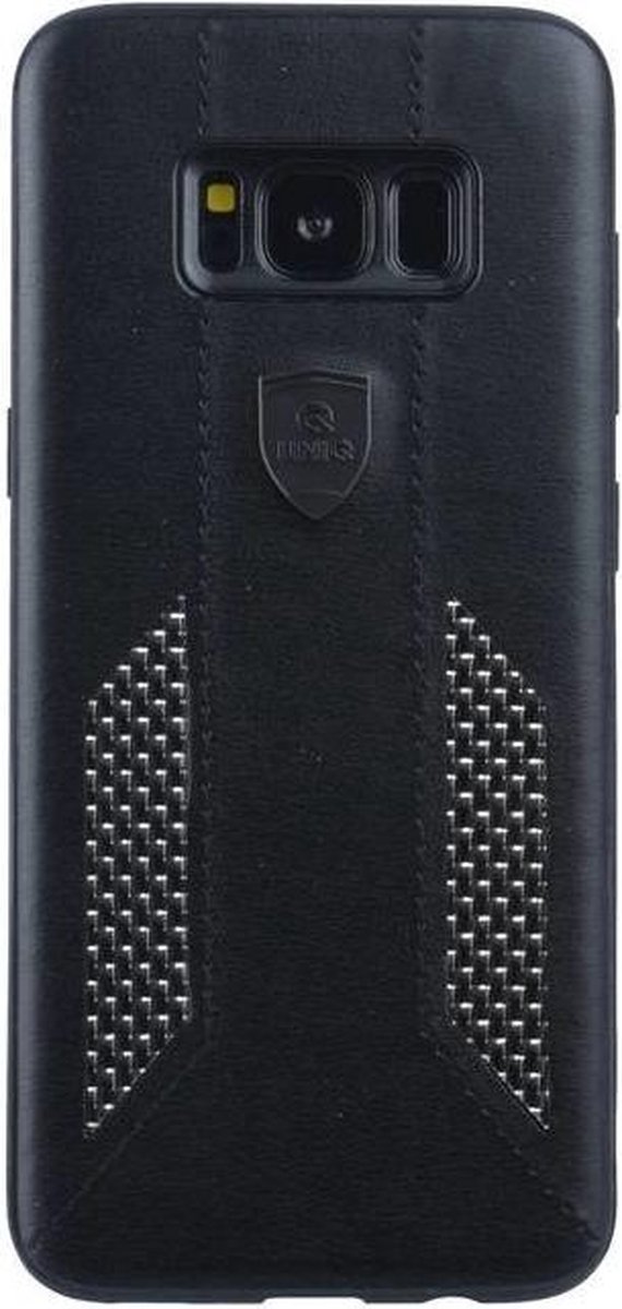 UNIQ Accessory Galaxy S8 Kunstleer Hard Case Back cover - Zwart (G950F)- 8719273284339