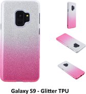 Kleurovergang Roze Glitter TPU Achterkant voor Samsung Galaxy S9 (G960)