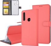 Rood hoesje Huawei Y9 Prime (2019) Book Case - Pasjeshouder - Magneetsluiting