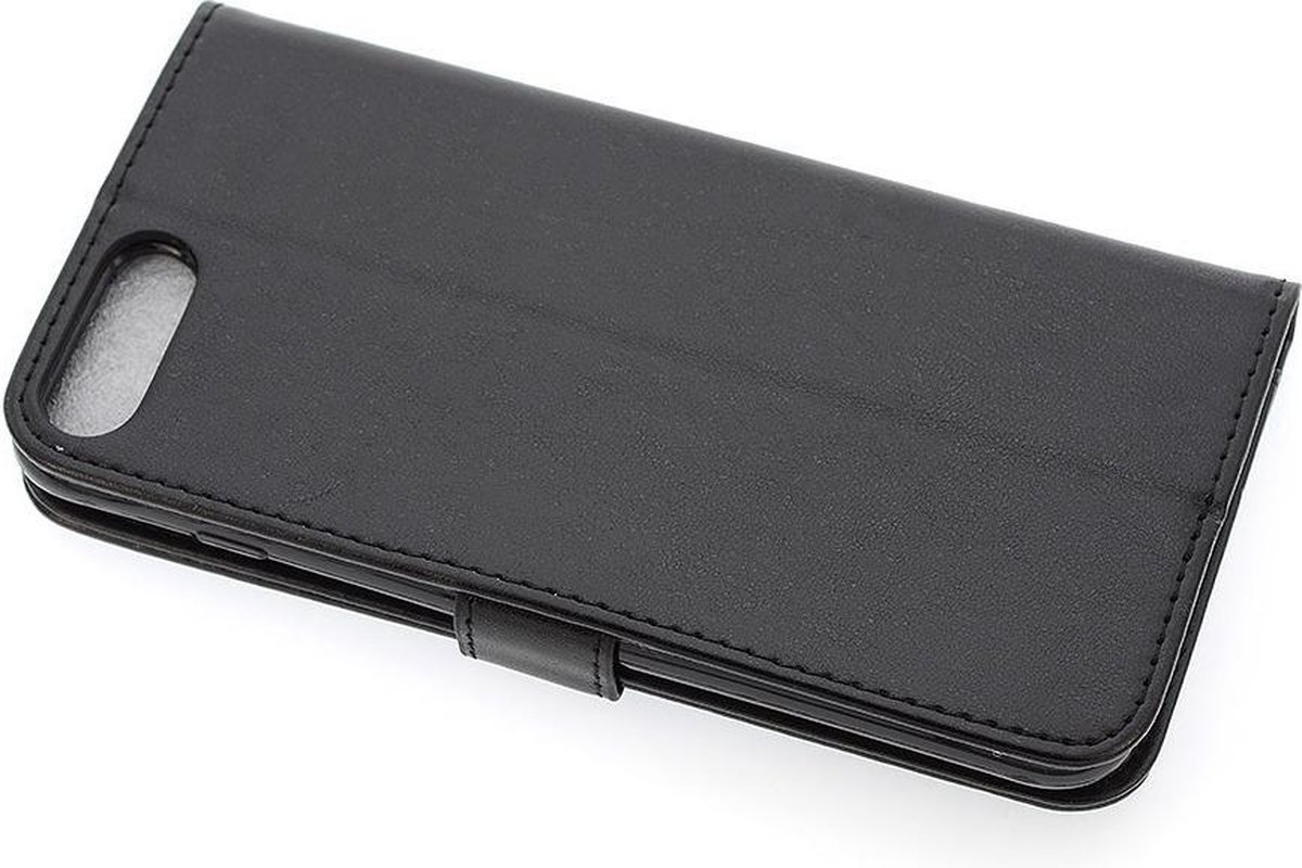 Zwart Book Case hoesje iPhone 7-8 Plus - Pasjeshouder - Magneetsluiting