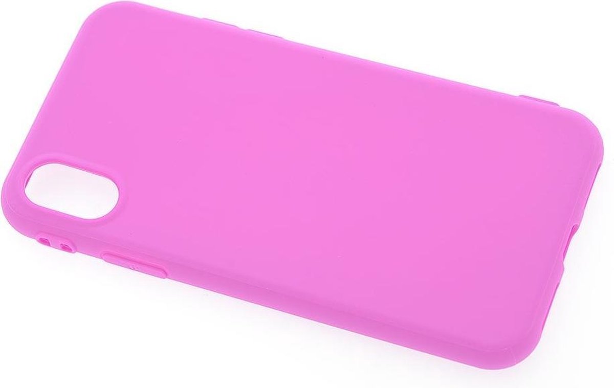 Backcover hoesje voor Apple iPhone X- Apple iPhone Xs - Roze- 8719273252215