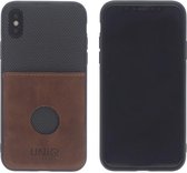 UNIQ Accessory iPhone X-Xs Zwarte Hard Case Backcover Pasjeshouder - Zwart