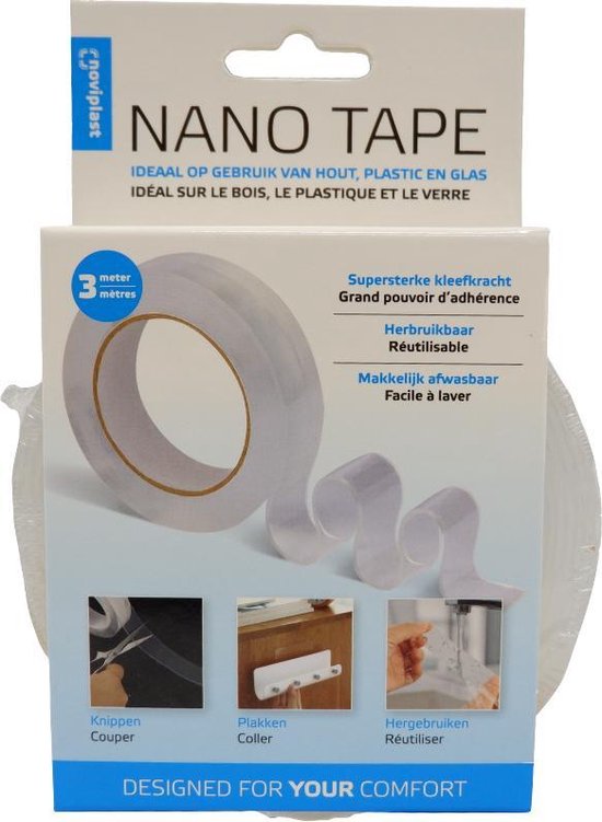 Garantie Heel veel goeds Reciteren Nano Tape - Dubbelzijdige tape - Noviplast - Waterproof - 3M | bol.com
