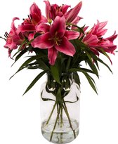 Bloemen | Bloemen boeket | Verse bloemen | Lelie roze