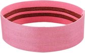 Booty band roze met anti slip - Hip resistance band pink - Hip loop pink - Glute loop - Hip circle - Heupweerstandsband