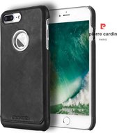 Zwart hoesje van Pierre Cardin - Backcover - voor de iPhone 7-8 - Stijlvol - Leer - Luxe cover