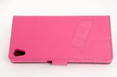 Roze hoesje Sony Xperia Z5 Book Case - Pasjeshouder - Magneetsluiting