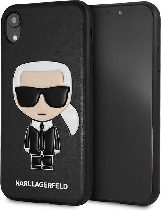Voorzitter Comorama Hassy Zwart hoesje van Karl Lagerfeld - Backcover - Cool Karl - iPhone XR -  Siliconen rand | bol.com