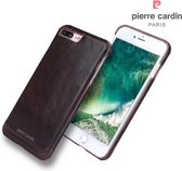 Bruin hoesje van Pierre Cardin - Backcover - Stijlvol - Leer - iPhone 7-8 Plus - Luxe cover