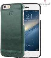 Groen hoesje van Pierre Cardin - Backcover - Stijlvol - Leer - voor de iPhone 6-6S - Luxe cover