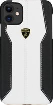 Wit hoesje van Lamborghini Collection - Backcover - iPhone 11 Pro - Lambo Sport - leer