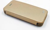 Goud hoesje iPhone 5-5s-SE - Book Case - Pasjeshouder - Magneetsluiting