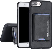 UNIQ Accessory iPhone 7-8 Plus HardCase Backcover met pasjeshouder - Zwart