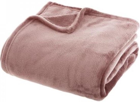 Kwadrant portemonnee Gewoon Flanellen fleece plaid Roze – XL 180 x 230 cm | bol.com