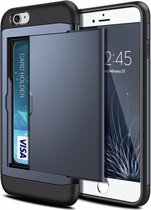 Apple iPhone 7 - 8 Card Case | Donkerblauw | TPU - Hard PC | Wallet | Pasjeshouder