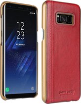Rood hoesje van Pierre Cardin - Backcover - Stijlvol - Leer - voor de Galaxy S8 Plus - Luxe cover