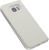 Zilver hoesje Galaxy S7 Edge Book Case - Pasjeshouder - Magneetsluiting (G935F)