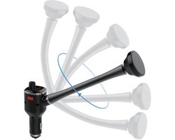 UNIQ Accessory FM Transmitter - Bluetooth 5.0 - Autolader met QC 3.0 Snelladen - Handsfree Bellen - 2 USB Poorten - MP3 Speler Auto - Zwart