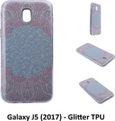 Uniek motief Glitter flower TPU Achterkant voor Samsung Galaxy J5 (2017) (J530F)- 8719273282809