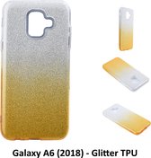 Kleurovergang Goud Glitter TPU Achterkant voor Samsung Galaxy A6 (2018) (A6 2018)