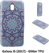 Uniek motief Glitter flower TPU Achterkant voor Samsung Galaxy J5 (2017) (J530F)- 8719273282816