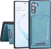 Samsung Galaxy Note 10 UNIQ Accessory Groen Backcover hoesje Pasjeshouder - 2 Kijkstanden - Kunstleer