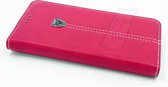 Roze hoesje Samsung Galaxy S6 Edge Book Case - Pasjeshouder - Magneetsluiting (G925)