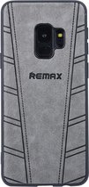 Samsung Galaxy s9 soft touch Backcover hoesje met siliconen houder-Grijs (G960)