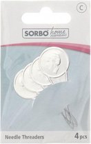 Sorbo Home Essentials Needle Threaders - 4 draaddoorstekers - draad doorhalers