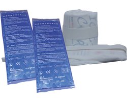 MSP Coldpack / Hotpack 2 stuks met handige coldpack houder - 12x29cm
