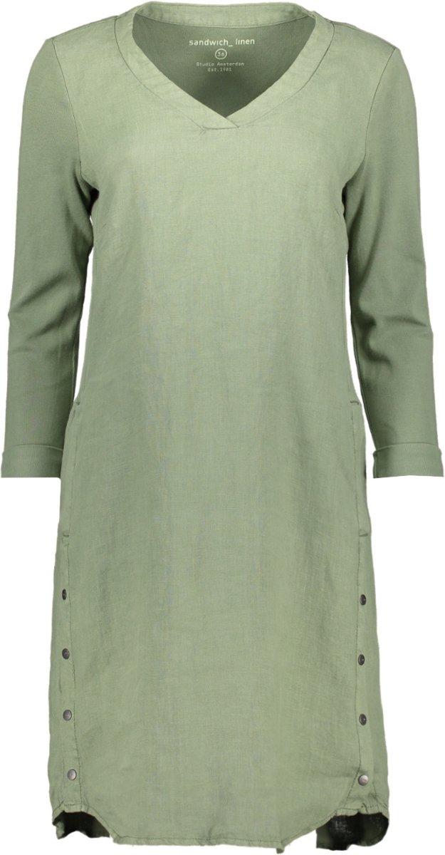 Linnen Jurk Met Knoopdetails 23001680 50012 bol