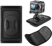 Kit de fixation Velcro clip de sac à dos de la série Pro adapté pour GoPro / DJI OSMO et ActionCam - Zwart