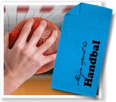 Handbal sporthanddoek aquablauw. Aquablauwe sporthanddoeken in formaat 50x100 cm
