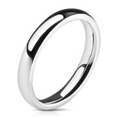 Ring Dames - Ringen Dames - Ringen Vrouwen - Ringen Mannen - Zilverkleurig - Zilveren Kleur - Dun en Glimmend - Lumin