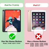iPad Pro 10.5 2019  iPad Pro 10.5 2017 Inch Hoesje Bluetooth Toetsenbord Hoes Zwart