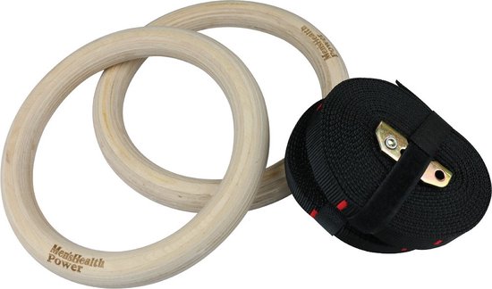 Men's Health Wooden Gym Rings - Crossfit